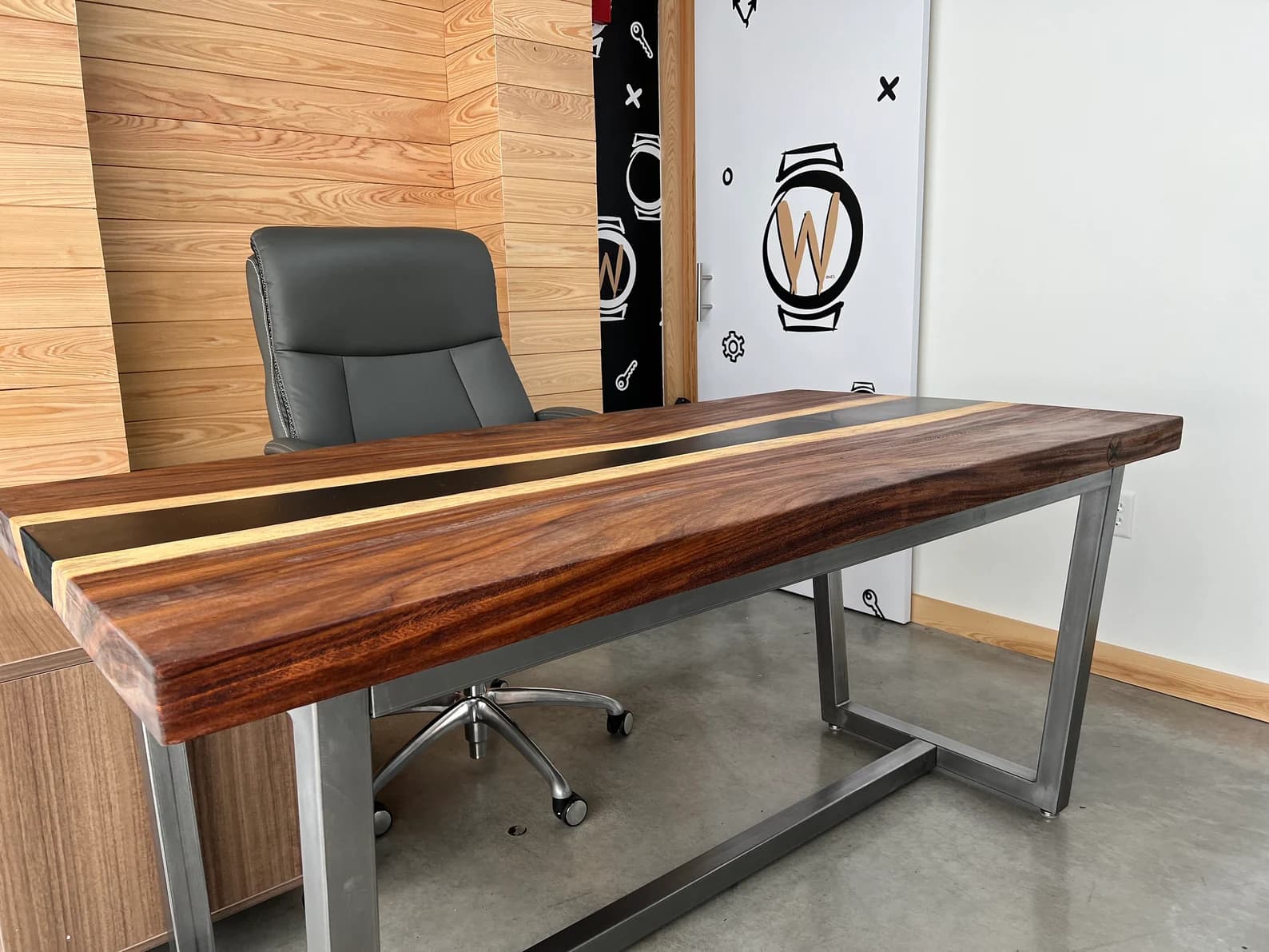 Custom Epoxy River Desks - Home, Office, Retail Reception, etc by FloraBroFurnishings