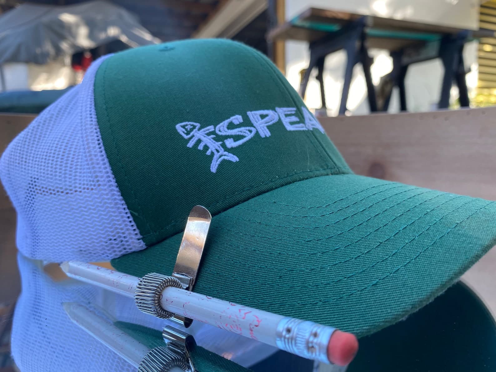 Hat Pencil Holder – Baseball Cap with Pencil Clip – Carpenter Accessory – One Size | Handmade Gift by FloraBroFurnishings