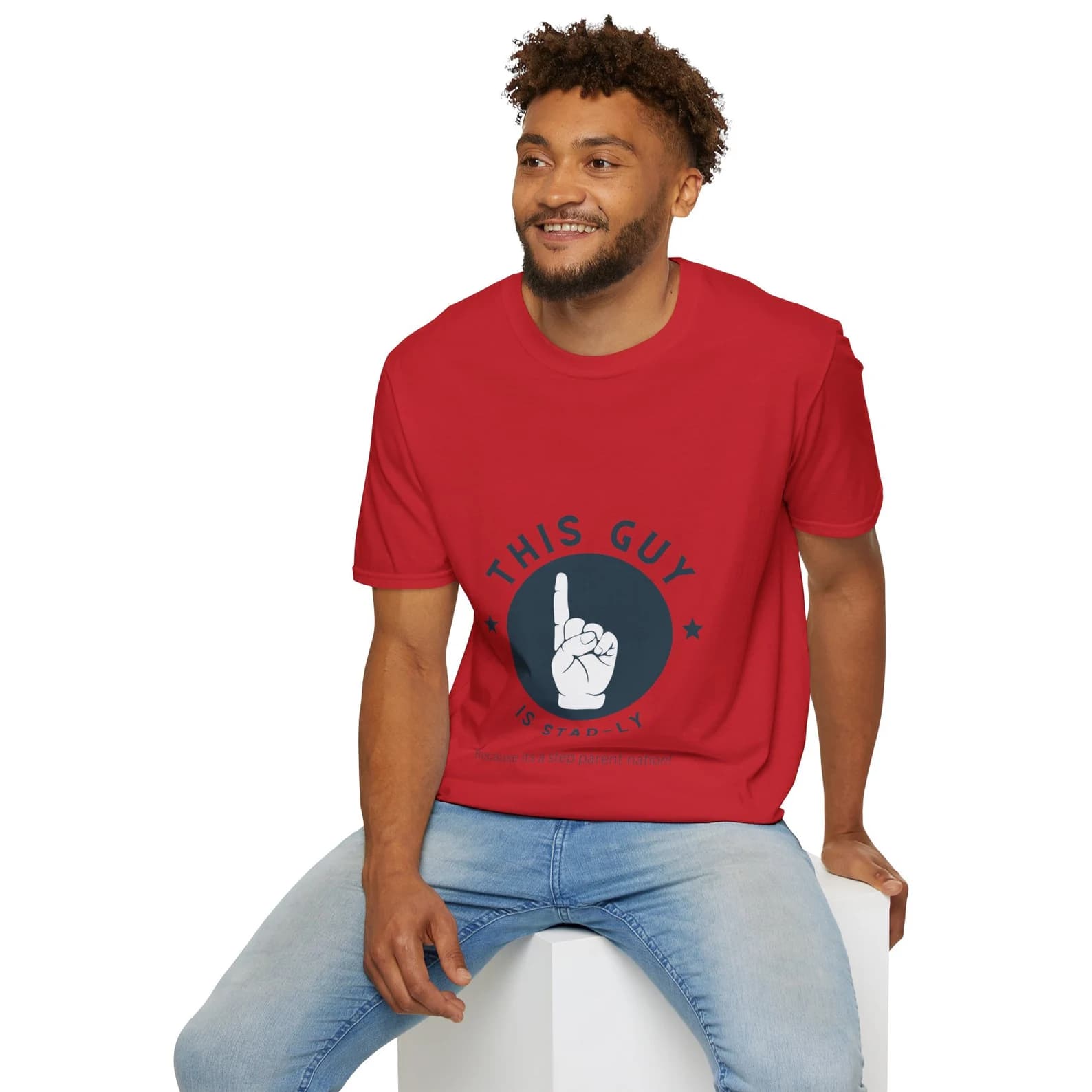 Fathers Day Gift StepDad Unisex Softstyle T-Shirt Step Dad Stad-ly by FloraBroFurnishings