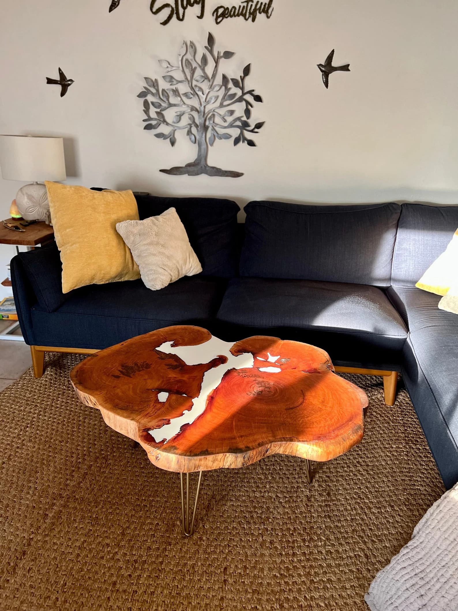 Custom Epoxy coffee tables Cookies, rivers, live edge, waterfall by FloraBroFurnishings